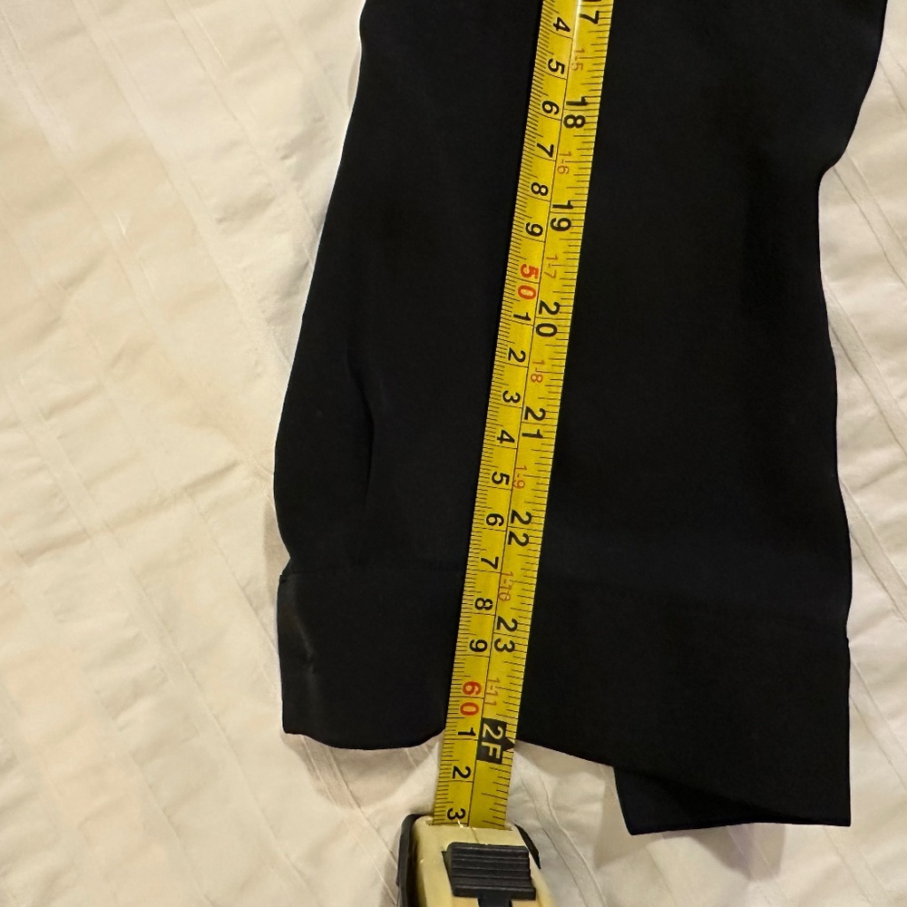 NWOT Haute Hippie Long Sleeve Tie Details Black Blouse 100% Silk XS - Picture 10 of 12